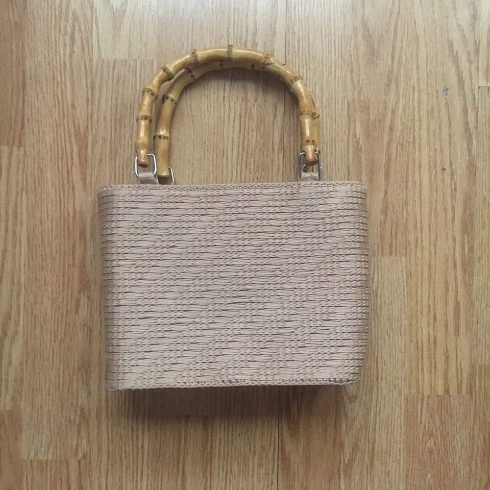 Vacation Tropical Faux Bamboo Purse